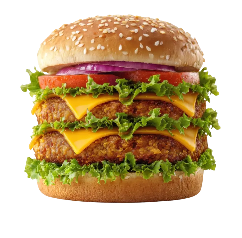 دبل تشييز برجر دجاج - Double Chicken Cheeseburger